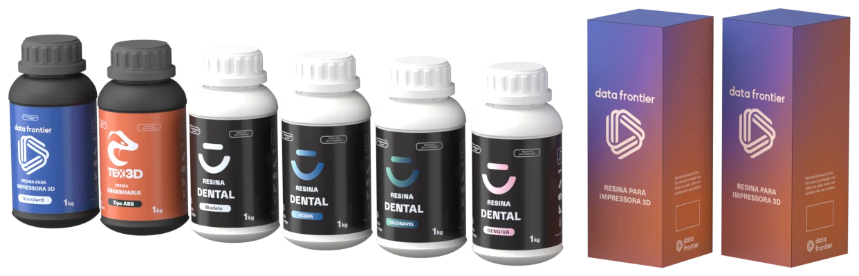 Linha de resinas Data Frontier: standard, engenharia TEX3D e as quatro dentais